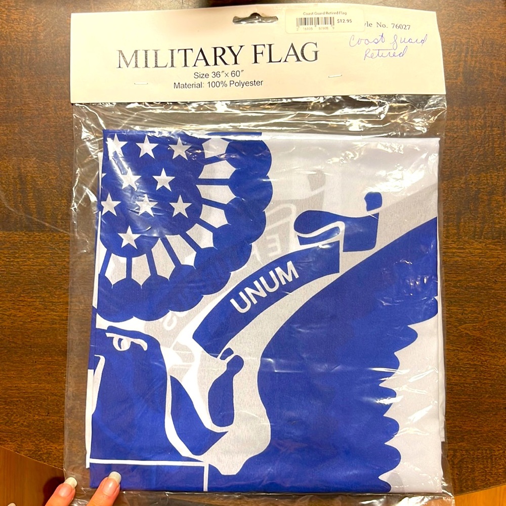Coast Guard Retired Military Flag